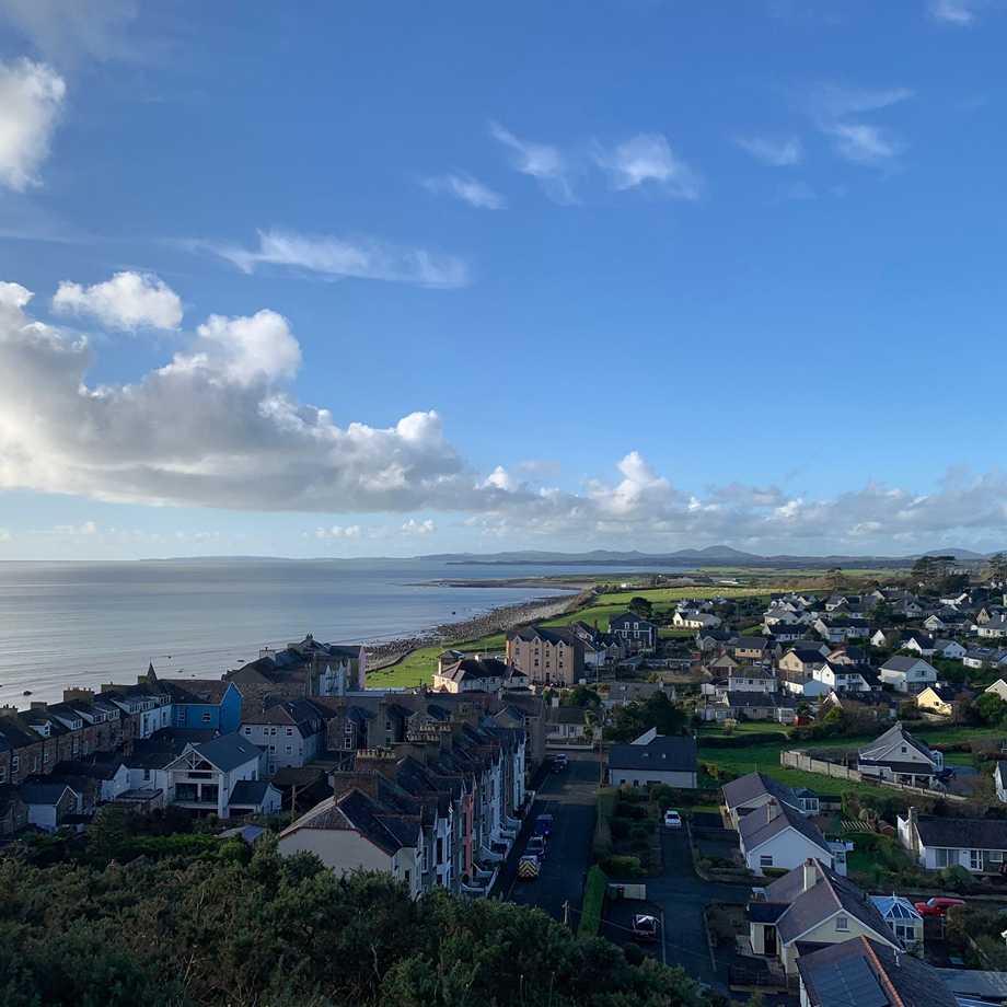Picture of Cricieth city in Gales